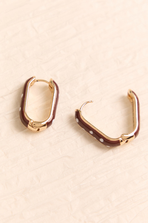 Polka Dot Oval Hoop - Altar'd State - 