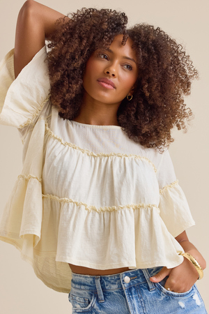Calliope Tiered Babydoll Top - Altar'd State - 