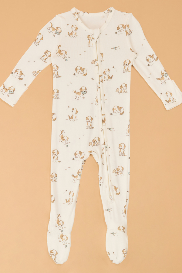 Explorer Puppies Long Sleeve Footie - Altar'd State