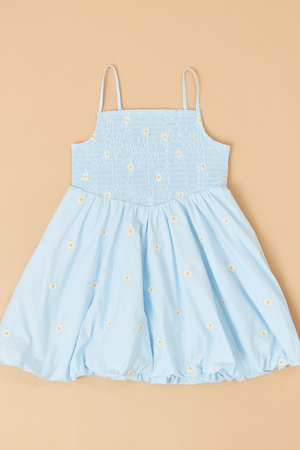 Daisy Dreams Smocked Embroidered Dress - Altar'd State - 