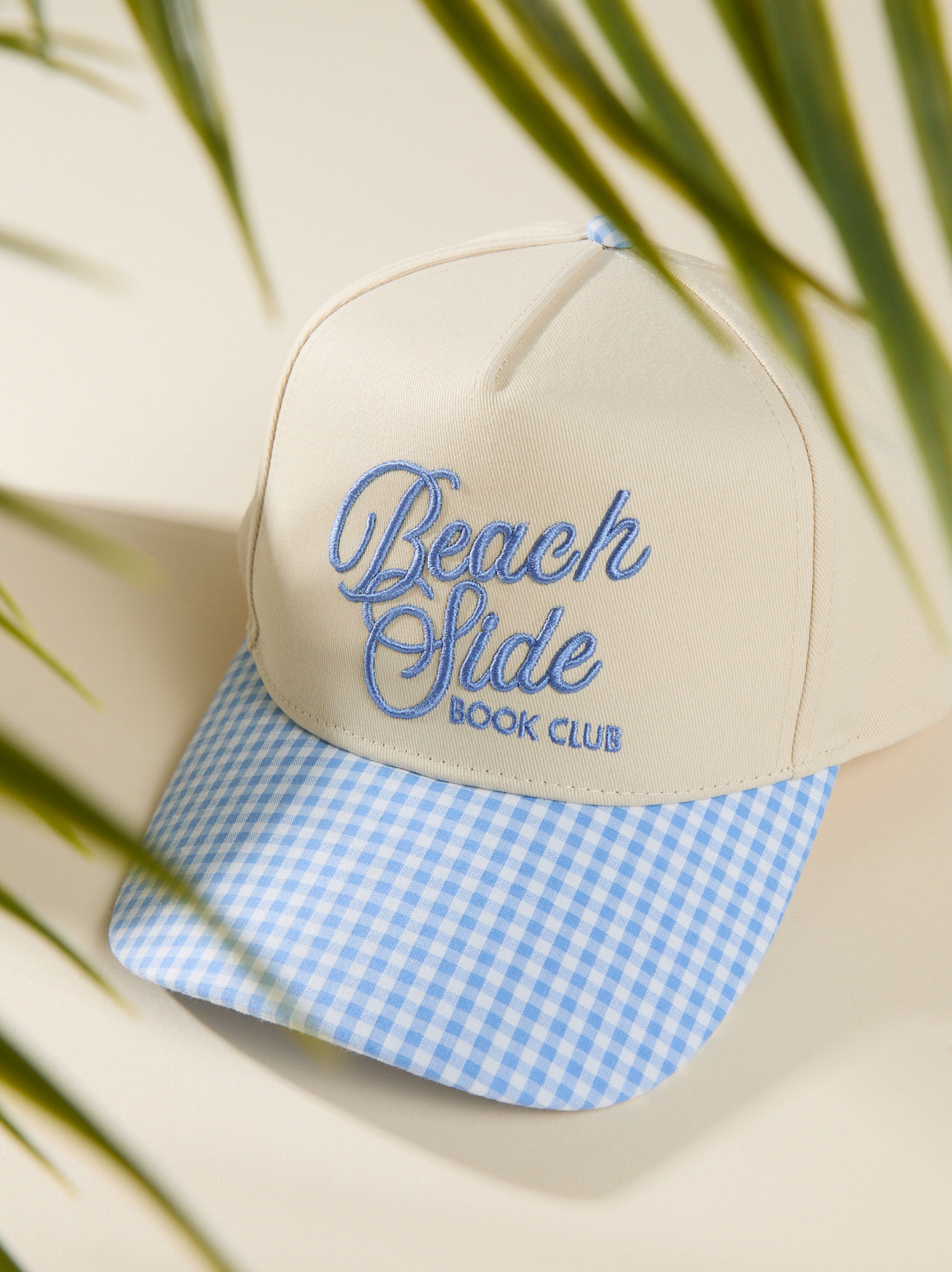 Beach Side Book Club Hat in Ivory & Blue | Altar