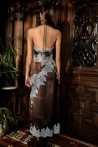 Mila Lace Trim Halter Top Detail 6 - Altar'd State