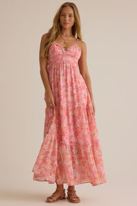 Kezian Floral Maxi Dress Detail 4 - Altar'd State