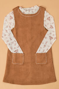 Carie Jumper Suede Dress Youth Set - Altar'd State