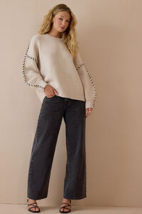 Lesie Whipstitch Sweater Detail 3 - Altar'd State