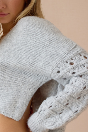 Arleth Cropped Sweater - Altar'd State - 