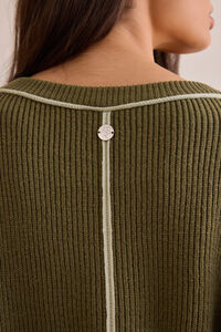 Trackline Pullover Sweater Detail 6 - Altar'd State