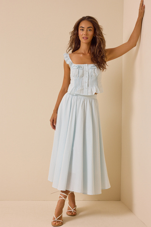 Matilda Stripe Button Front Tank - Altar'd State - 