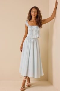 Matilda Stripe Button Front Tank Detail 5 - Altar'd State