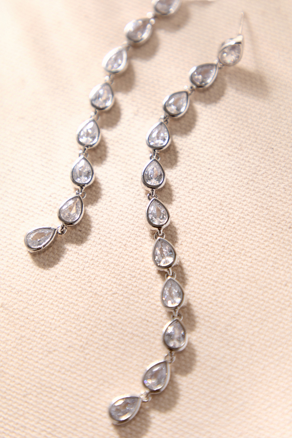 Crystal Teardrop Earrings Detail 2 - Altar'd State