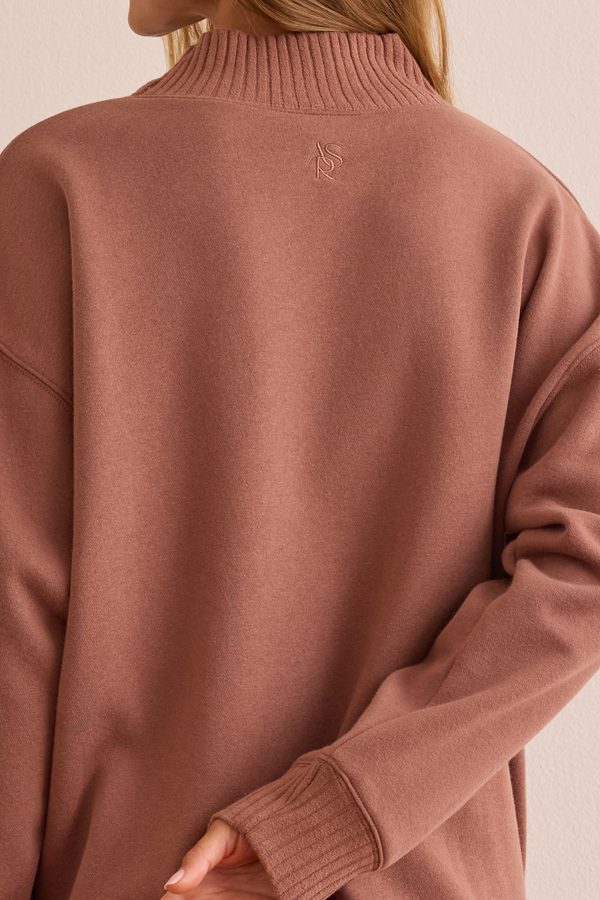Game Plan Mock Neck Sweatshirt Detail 5 - Altar'd State