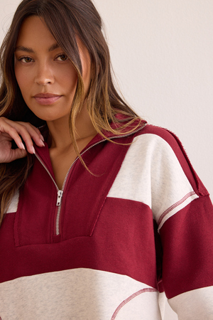 Overtime Striped Pullover - Altar'd State