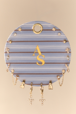 18K Gold Shimmer Cross Earring Pack - Altar'd State - 