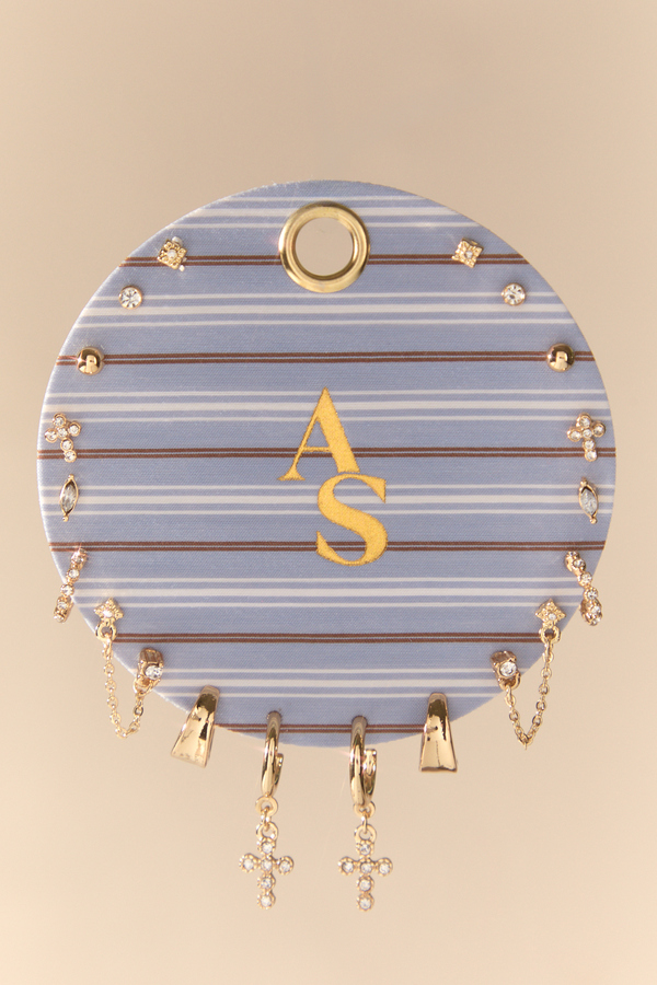 18K Gold Shimmer Cross Earring Pack - Altar'd State