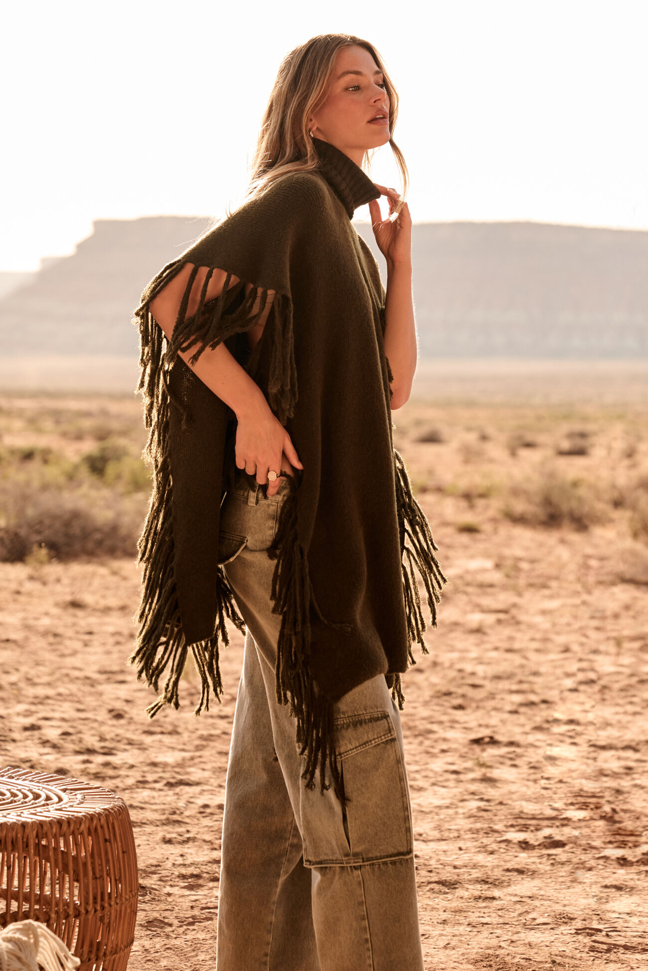 Aspen Fringe Poncho