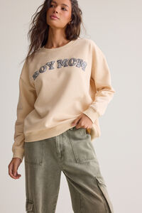 Boy Mom Camo Sweatshirt Detail 2 - Altar'd State
