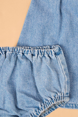 Lorelai Embroidered Denim Dress - Altar'd State - 
