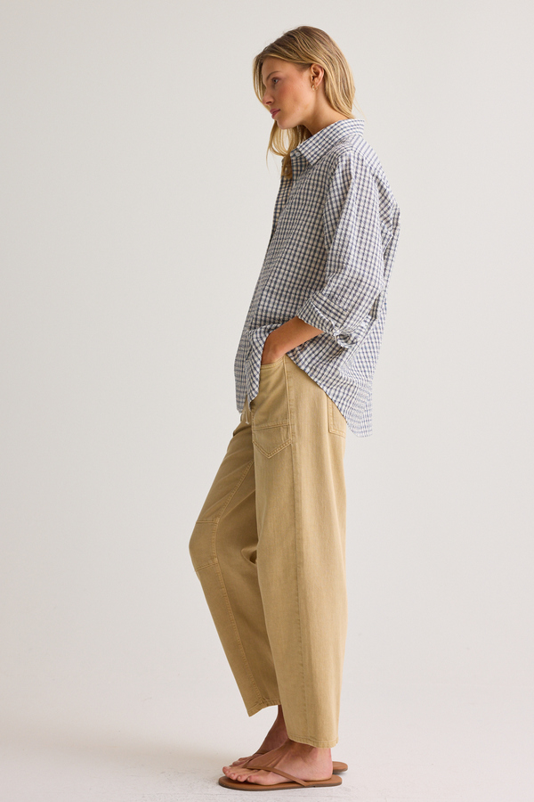 Kate Plaid Button Up Top Detail 4 - Altar'd State