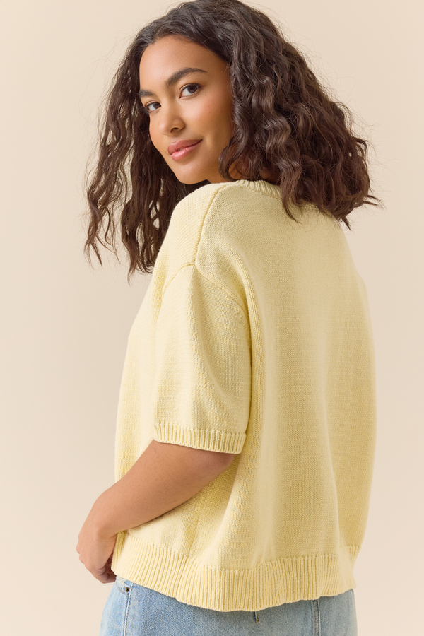 Rosie Short Sleeve Cardigan Detail 5 - Altar'd State