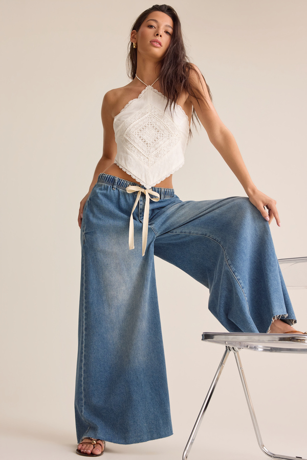 Caroline Tie Pants Detail 3 - Altar'd State