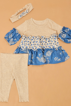 Maya Long Sleeve 3-Piece Toddler Set - Altar'd State - 