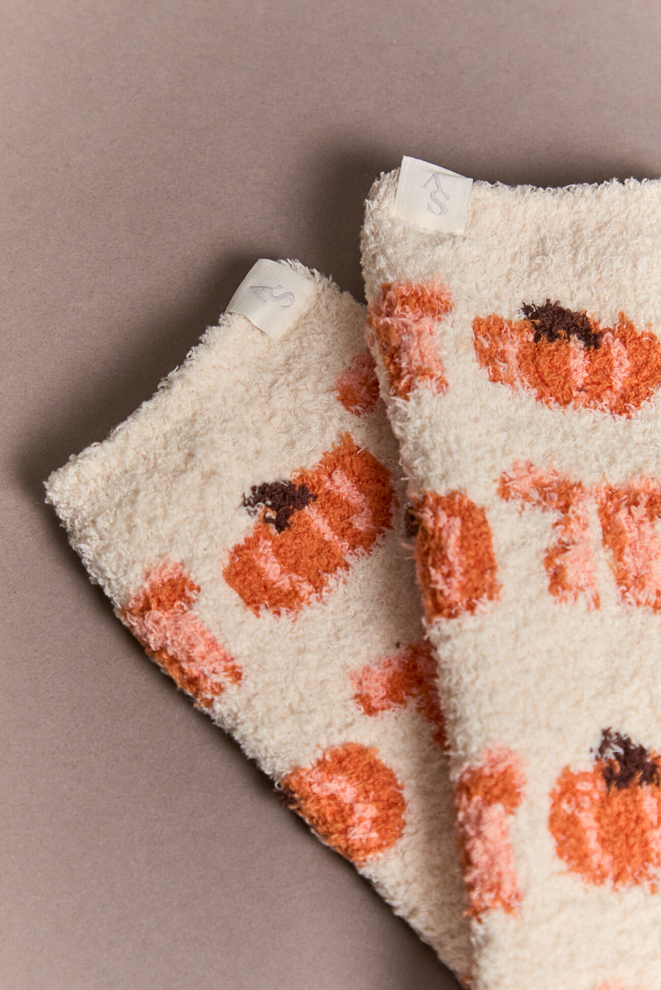 Autumn Pumpkin Fuzzy Socks