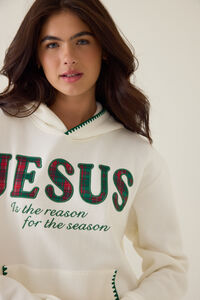 Reason for the Season Graphic Hoodie Detail 3 - Altar'd State