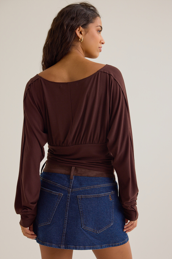 Nala Boat Neck Top Detail 4 - Altar'd State