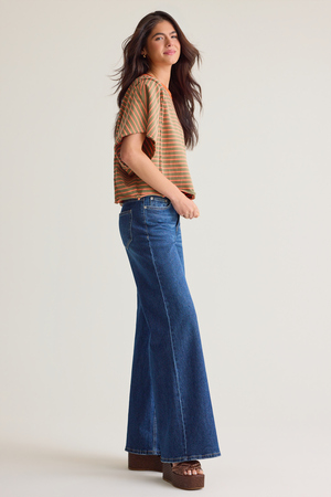 Wilma Striped Boxy Tee - Altar'd State - 