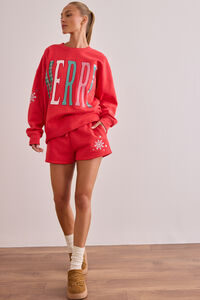 Merry Festive Lounge Shorts - Altar'd State