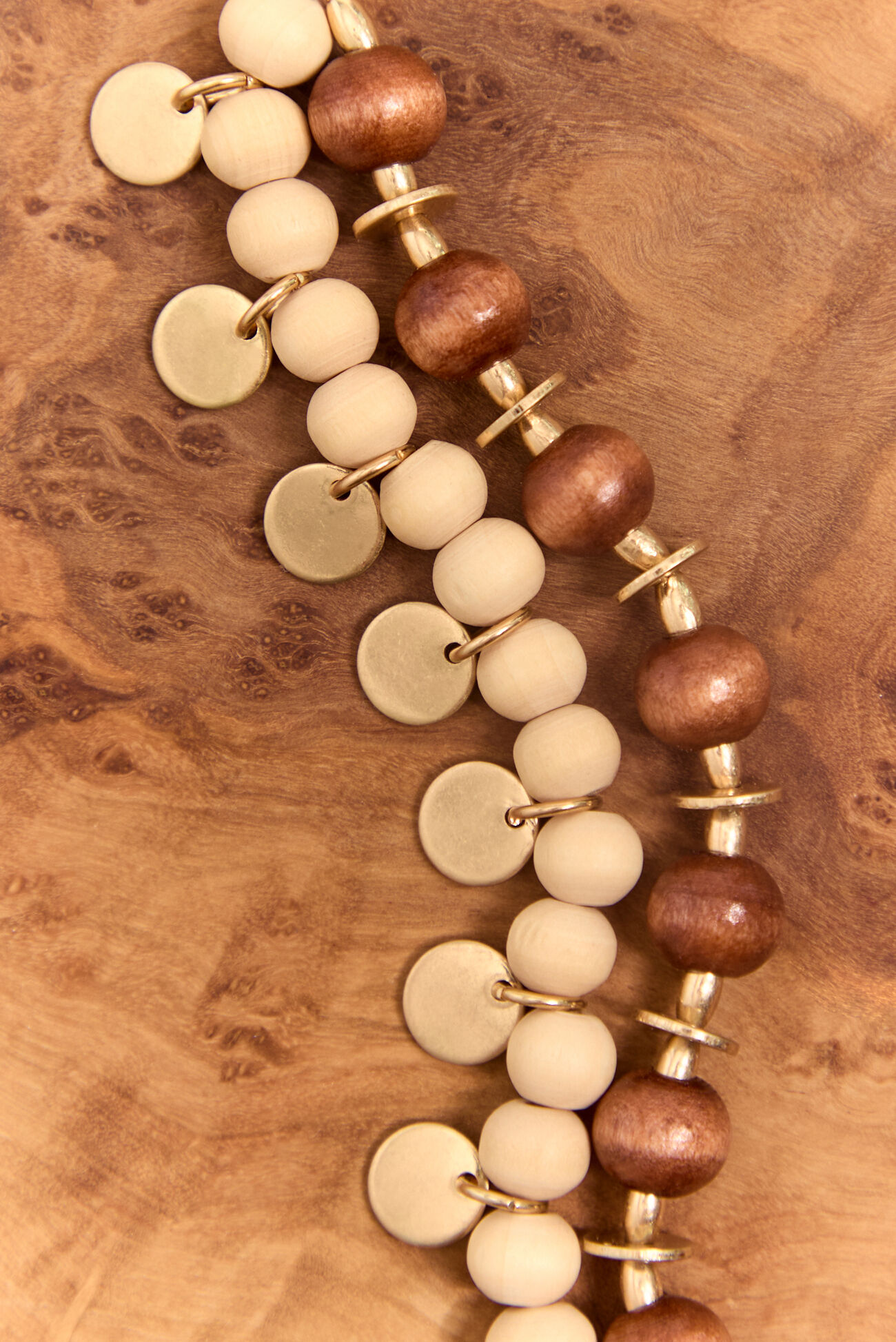 Hazel Beaded Coin Necklace