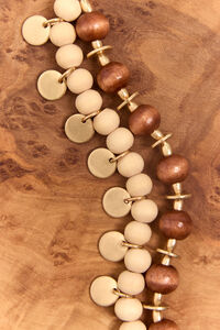 Hazel Beaded Coin Necklace Detail 3 - Altar'd State
