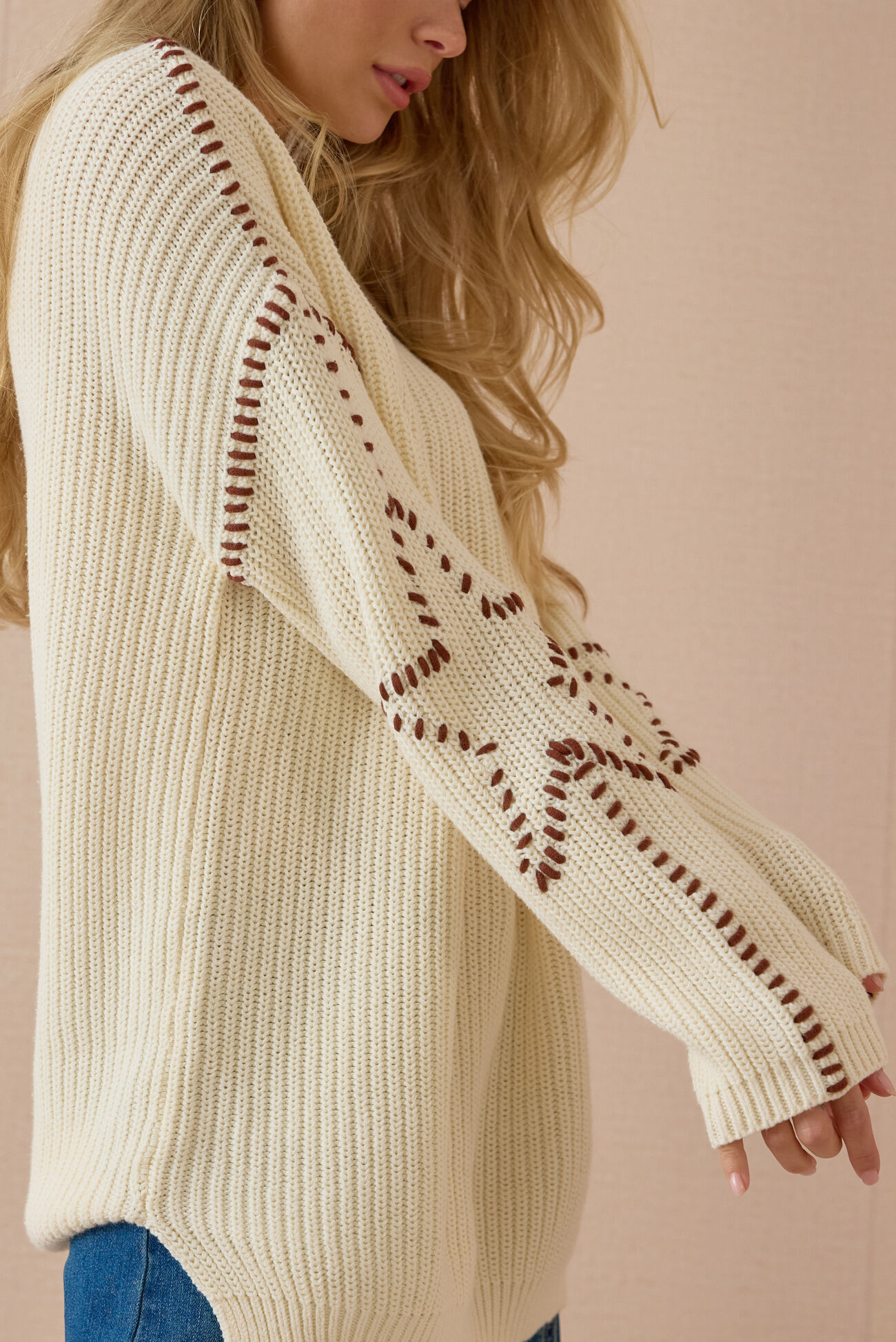 Irie Contrast Stich Sweater