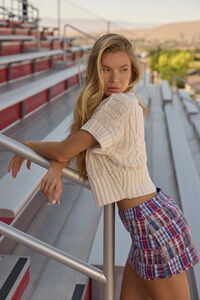Leighton Plaid Mini Skirt Detail 3 - Altar'd State