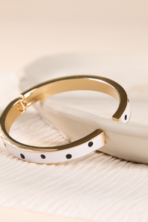 Polka Dot Luxe Gold Bangle - Altar'd State - 