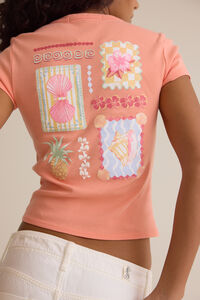 Island Girl Baby Tee Detail 4 - Altar'd State