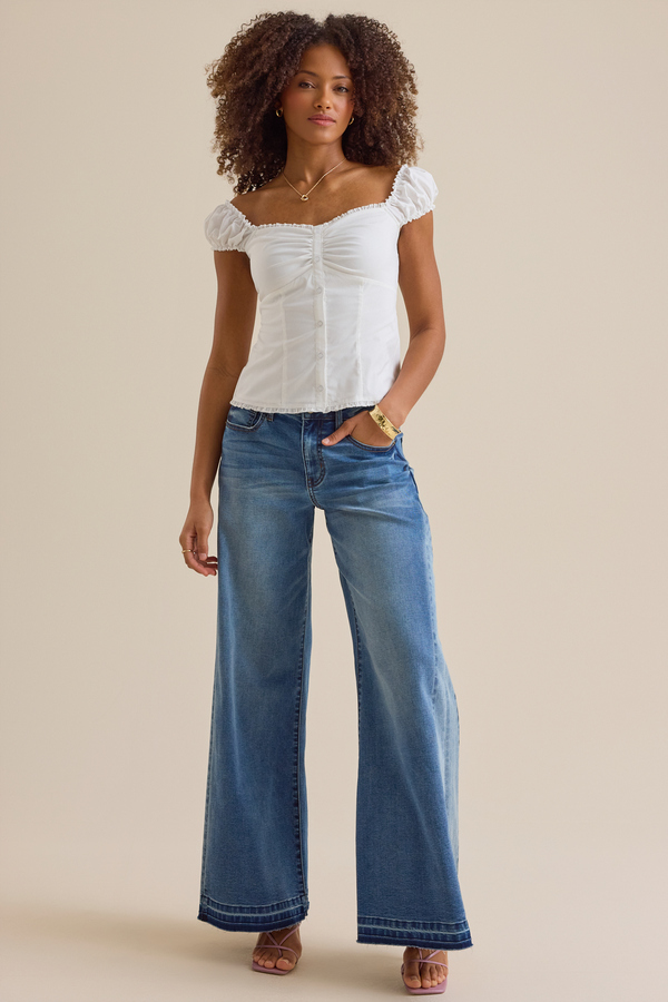 Arabella Button Up Top - Altar'd State