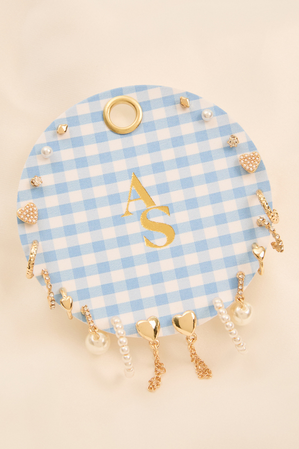 18k Gold Gingham Earring Pack Detail 2 - Altar'd State