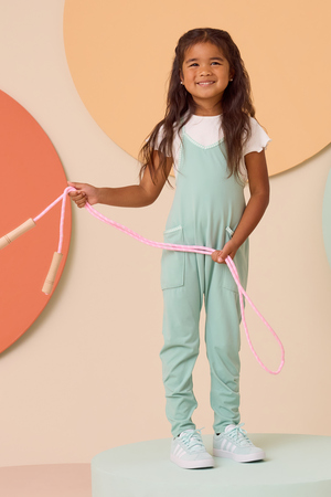 Hang Tough Gingham Trim Jumpsuit - Altar'd State - 