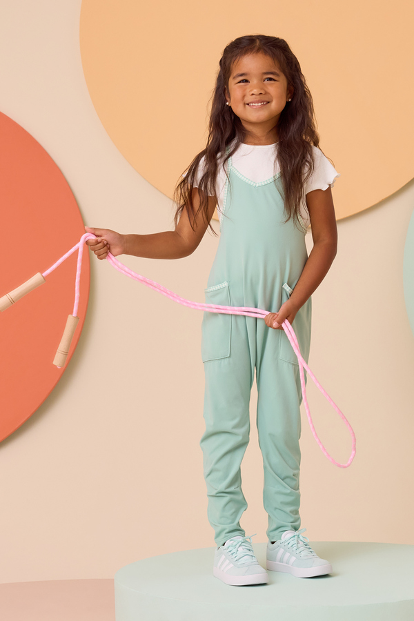 Hang Tough Gingham Trim Jumpsuit - Altar'd State