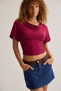 Amaris Cowl Neck Top Detail 2 - Altar'd State