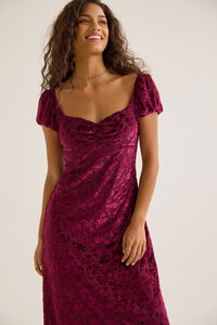 Briar Floral Velvet Dress Detail 4 - Altar'd State