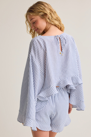 Elliann Stripe Boho Top - Altar'd State - 