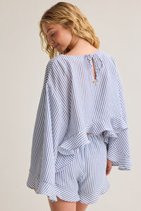 Elliann Stripe Boho Top Detail 5 - Altar'd State