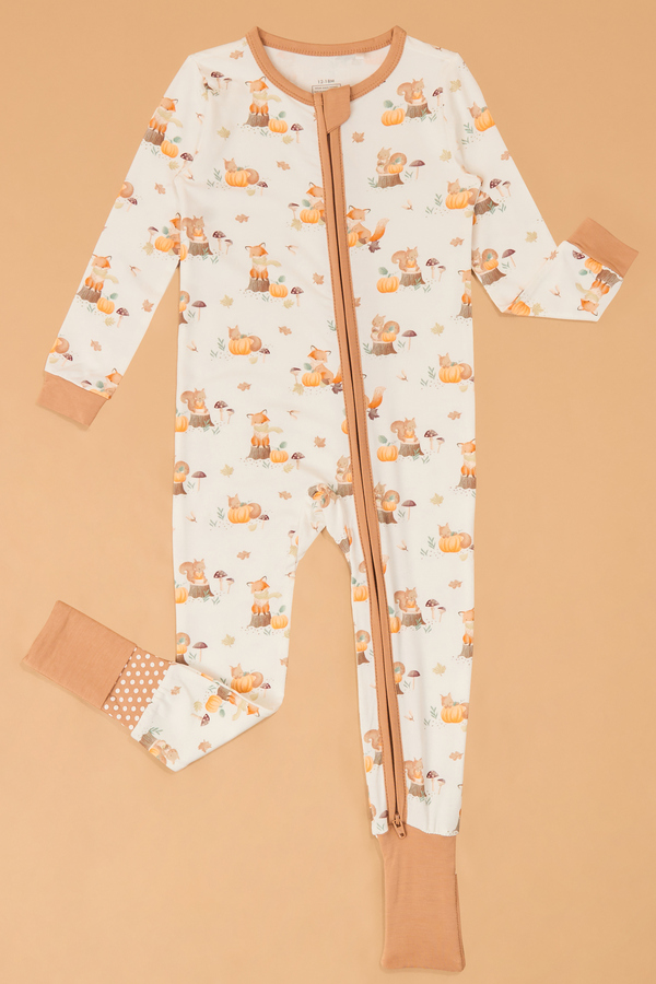 Pumpkin Patch Critters Convertible Romper Detail 2 - Altar'd State