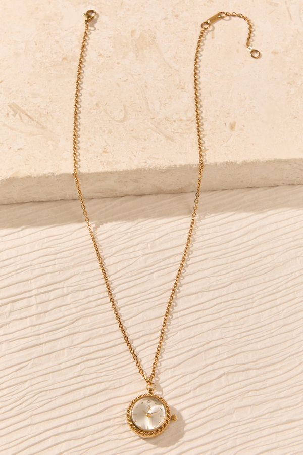 Timeless Charm Watch Necklace Detail 3 - Altar'd State