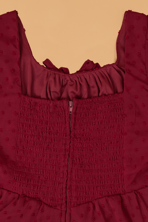 Sophia Dot Chiffon Dress Detail 3 - Altar'd State