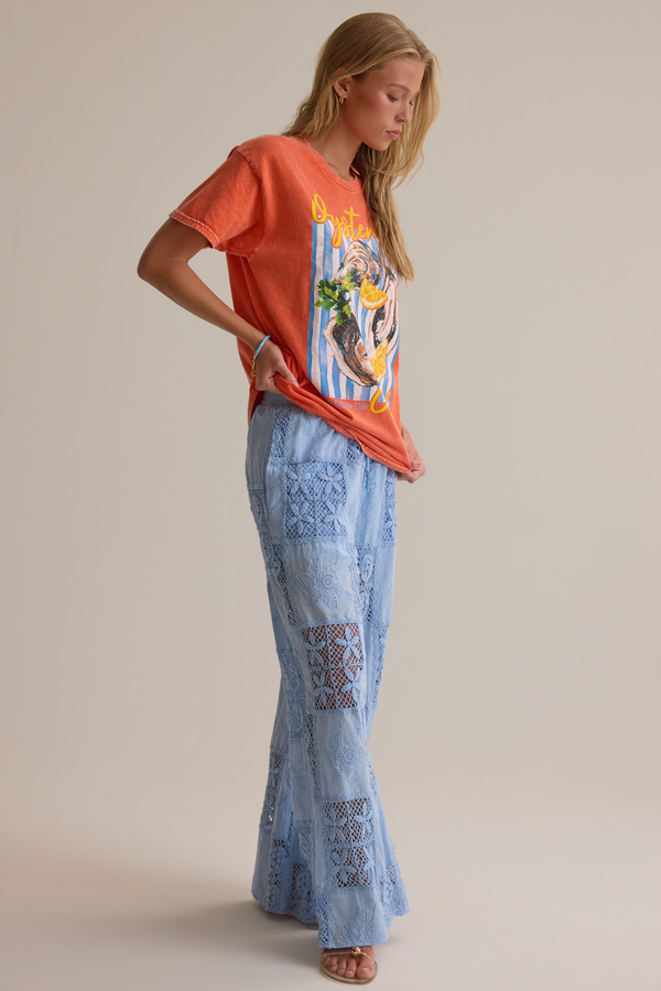 Oyster Club Oversized Tee Detail 4 - Altar'd State