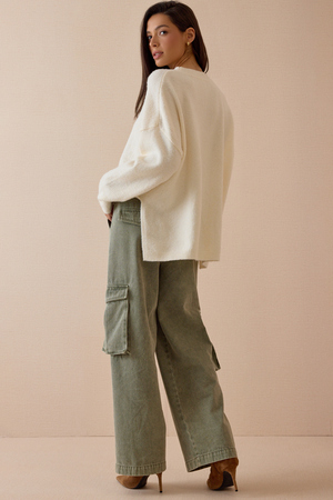 Leia Oversized Tunic Sweater - Altar'd State - 