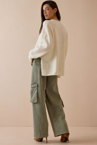Leia Oversized Tunic Sweater Detail 6 - Altar'd State